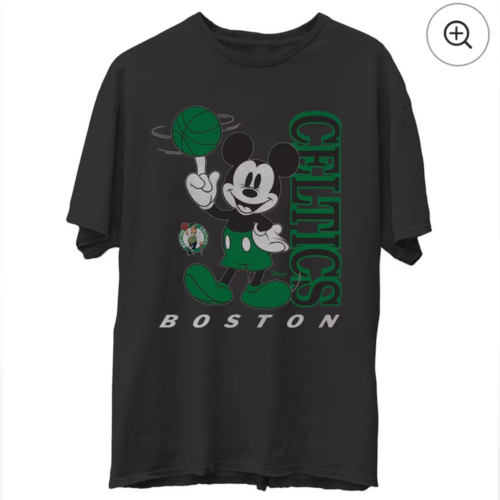 🟤NWT JUNK FOOD Men's Boston Celtics Disney Vintage Mickey Baller T-Shirt XL